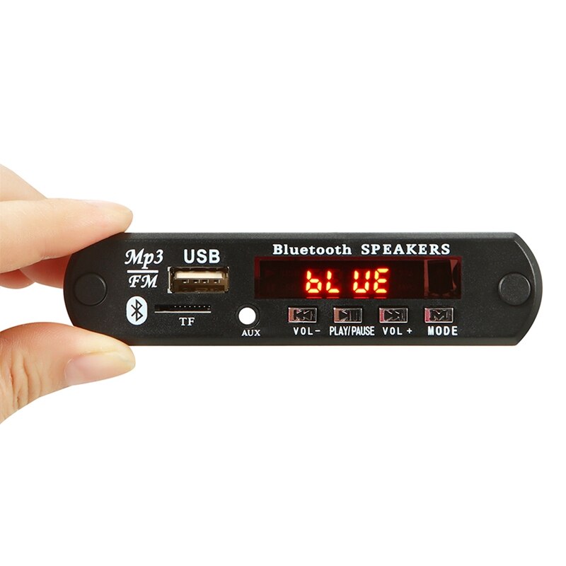 Placa decodificadora de MP3 con Bluetooth 5,0, módulo de Radio FM para coche, soporte TF, USB, AUX, 5V, 12V