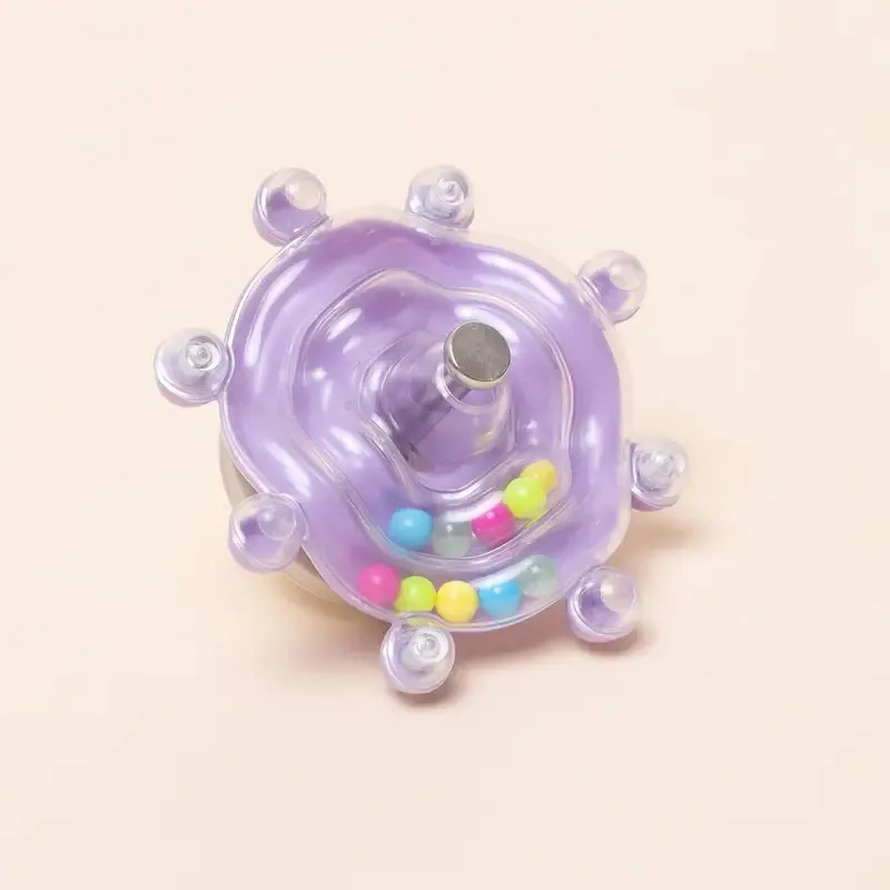 Interactief papegaaispeelgoed Vogelkooispeelgoed voor papegaaien Roterende traktatiedispenser voor mentale stimulatie en entertainment: Paars