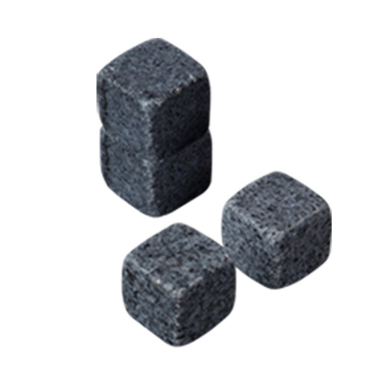 6 pçs pedras reusáveis para uísque, bebendo gelo quadrado refrigerador uísque rochas barra vinho refrigerador festa de casamento presente