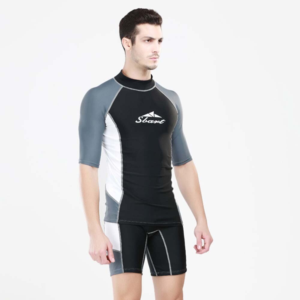 Mannen Shirt, Shorts, Wetsuit, split Dunne Gedeelte Korte Mouwen Dunne Zonnebrandcrème En Sneldrogende Mannen Zwemmen Wetsuit Pak