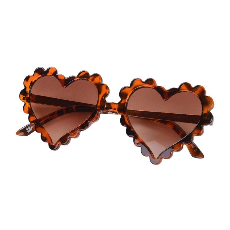 Kids Hoofddeksels Peuter Hartvormige Zonnebril Leuke Mode Uv-bescherming Zon Glas Voor Childrens Jongens Meisjes Strand: C