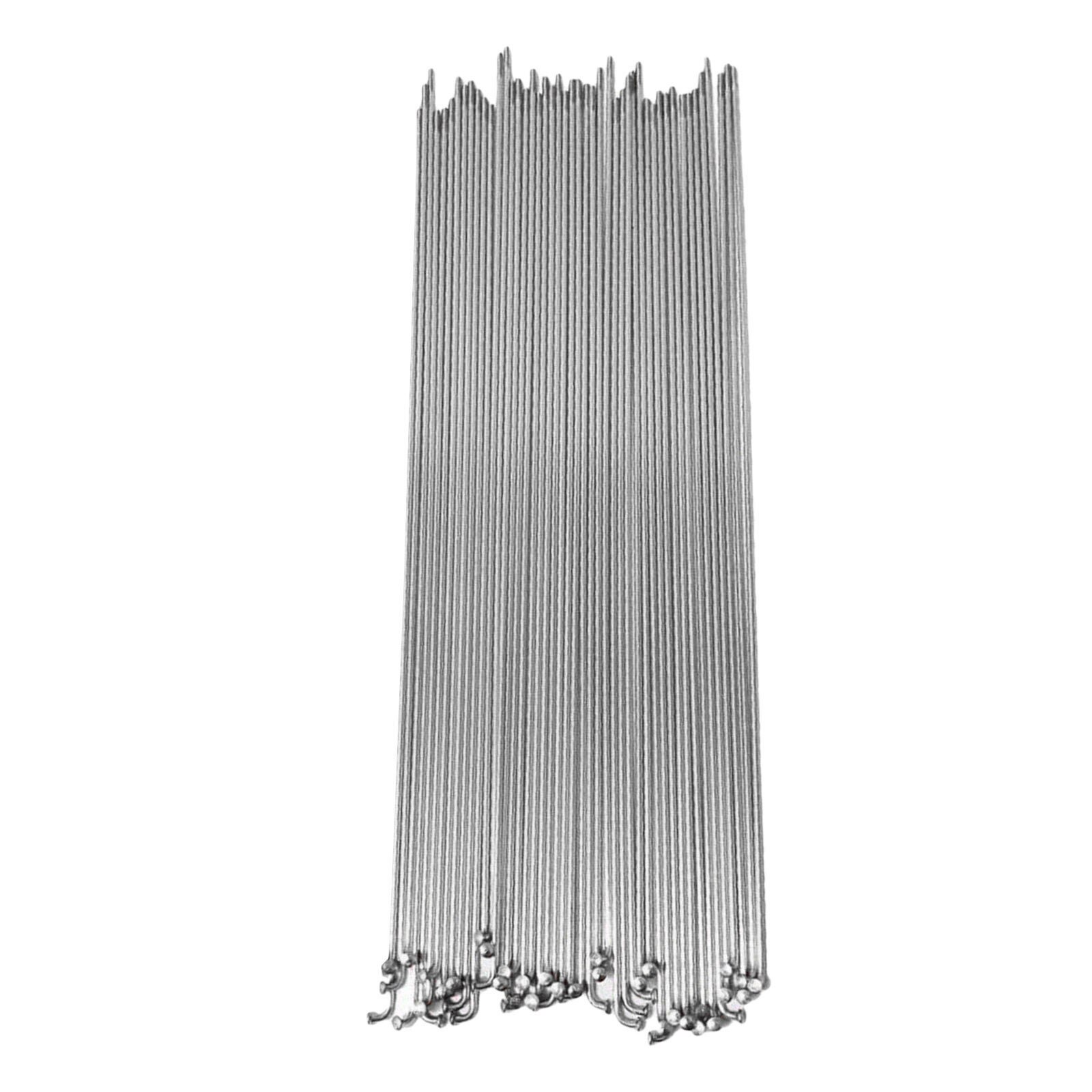 Ensemble de 36 rayons de roues de bicyclette, 268mm/273mm/280mm, pièces de roues de bicyclette de route et de vtt: 280mm Silver 36PCS