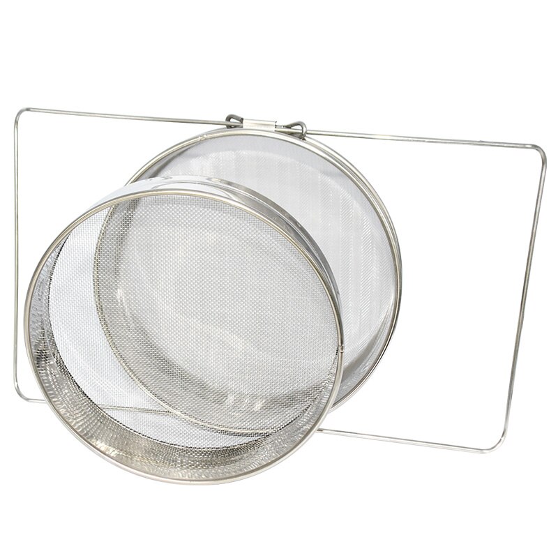 Edelstahl Doppel Honig Sieb Honig Filter Sieb Netzwerk Edelstahl Bildschirm Mesh-Filter Bienenzucht Werkzeuge