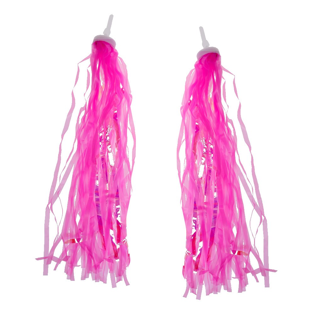 Frange de guidon de vélo pour enfants, ruban de décoration d&#39;équilibre: Pink