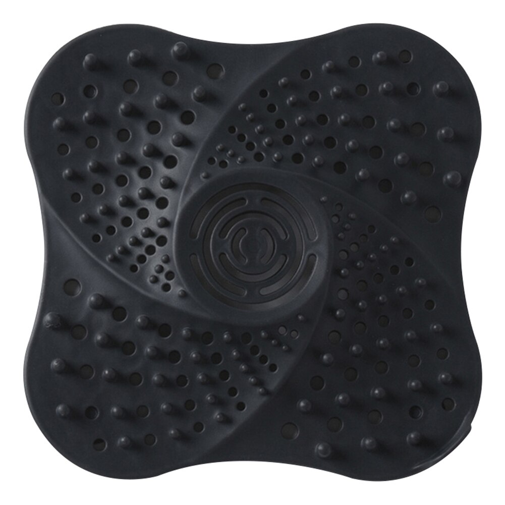Escurridor de suelo de goma para el pelo, escurridor de ducha Flexible para bañera con 4 fuertes ventosas