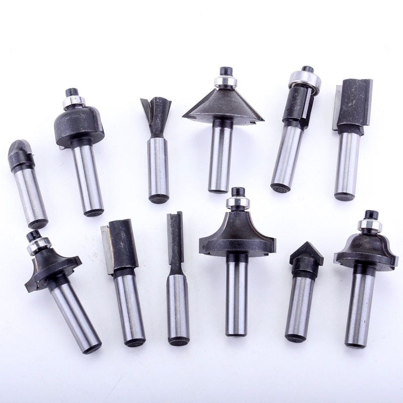 12pcs 8mm Shank Router Bits Set Shank Tungsten Car... – Vicedeal