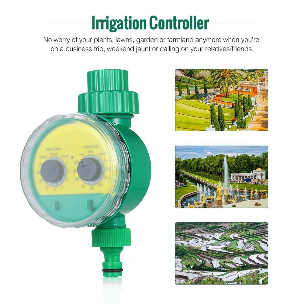 Garden Automatic Water Timer Irrigation Controller System Sprinkler Controller Programmable Valve Hose Faucet Watering Timer: Type 4 US Plug