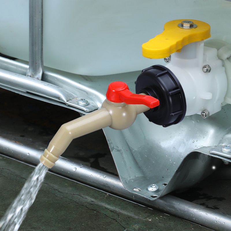 Plastic IBC Water Tank Adapter S60X6 Garden Hose Pipe Connector Hose Faucet Replacement Connector Fitting