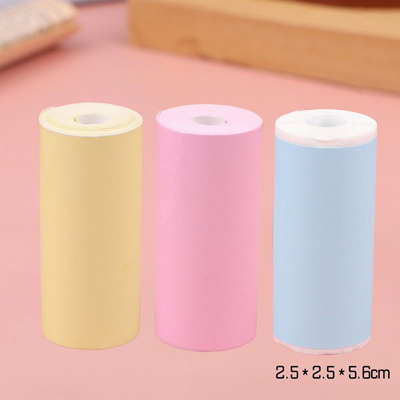 Mini Printer Paper Self-adhesive Thermal Papers HD Color Label Printers Photo Inkless Printing: GRAY