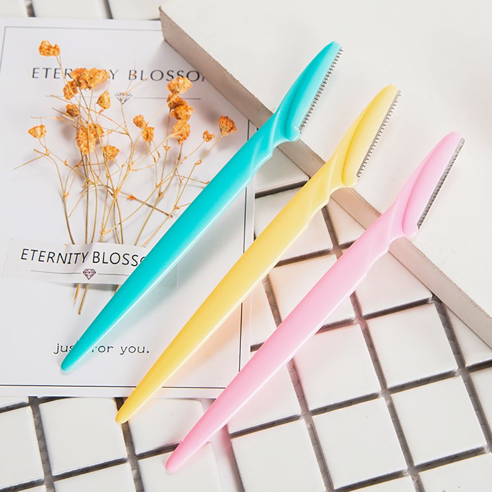 3/10pcs Eyebrow Trimmer Blade Shaver Portable Facial Face Razor Eyebrow Shaper Shaping Tool Scissors Face Hair Remover for Women