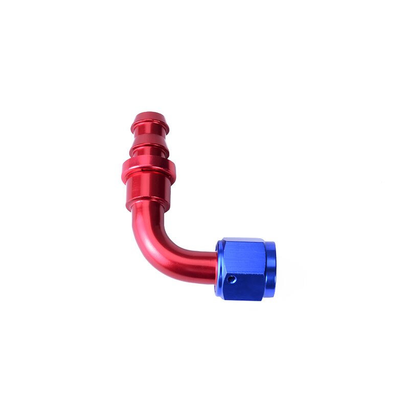 ESPEEDER AN Fitting AN 6 90 Graden Brandstof Push-On Montage Oliekoeler Slangfitting Herbruikbare Hose End Adapter olie Brandstofslang End