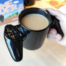Japan Creatieve Game Gamepad Handvat Controller Keramische Zwarte Mok Water Thee Koffiekopje