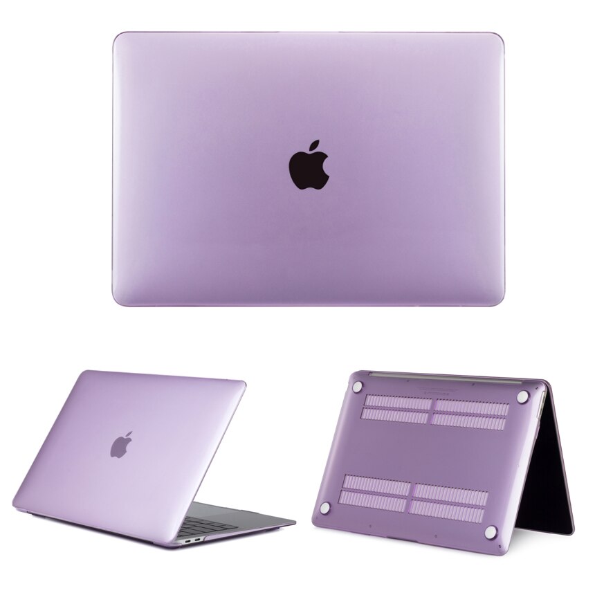 Coque For Macbook Pro 13 15 Retina Matte Laptop Case Hard PVC A1502 A1398 Shockproof for Macbook Retina 13 15 Case Matte: Clear Purple / A1502Pro13Retina2015