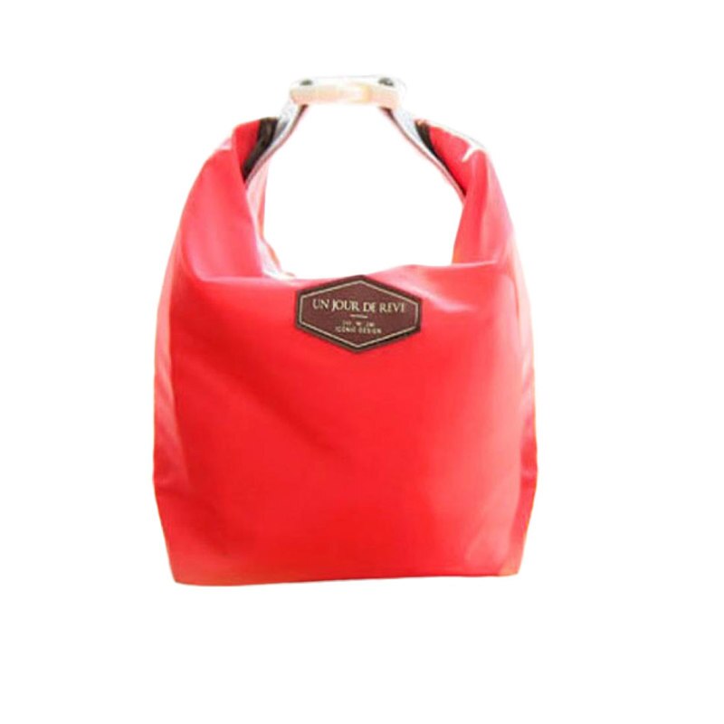 Mittagessen Tasche Neue Tote Tragbare Isolierte Cooler Wasserdichte Lebensmittel Lagerung Tasche Rot Für Frauen Männer Kid 225