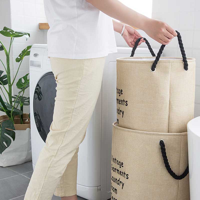 Vouwen Trekkoord Poort Vuile Kleren Wasmand Voor Speelgoed Opslag Emmer Organizer Bin