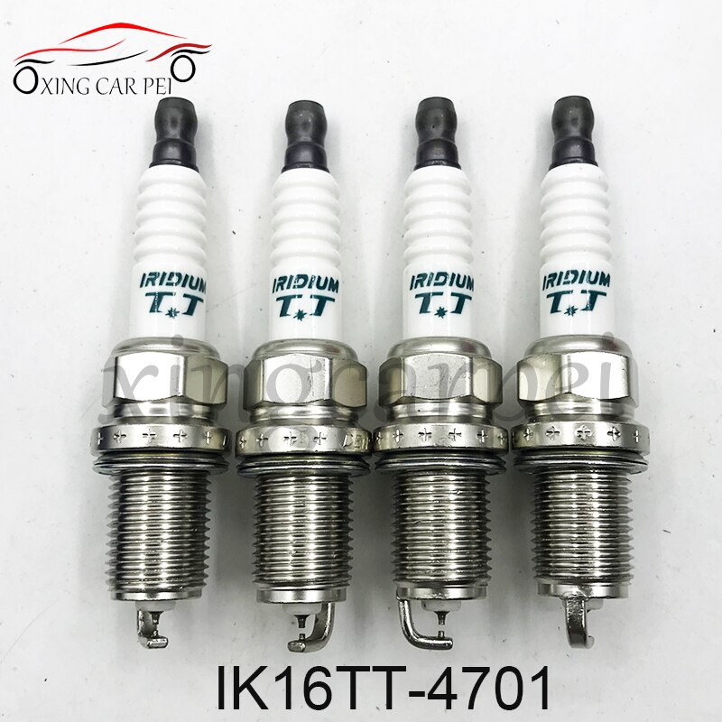 Bujía TT de iridio Dual, IK20TT 4702, IK16TT 4701, IKH16TT 4703, IKH20TT 4704, IXEH20TT, IXEH22TT 4712, para Honda, Nissan y Toyota, 4 Uds.