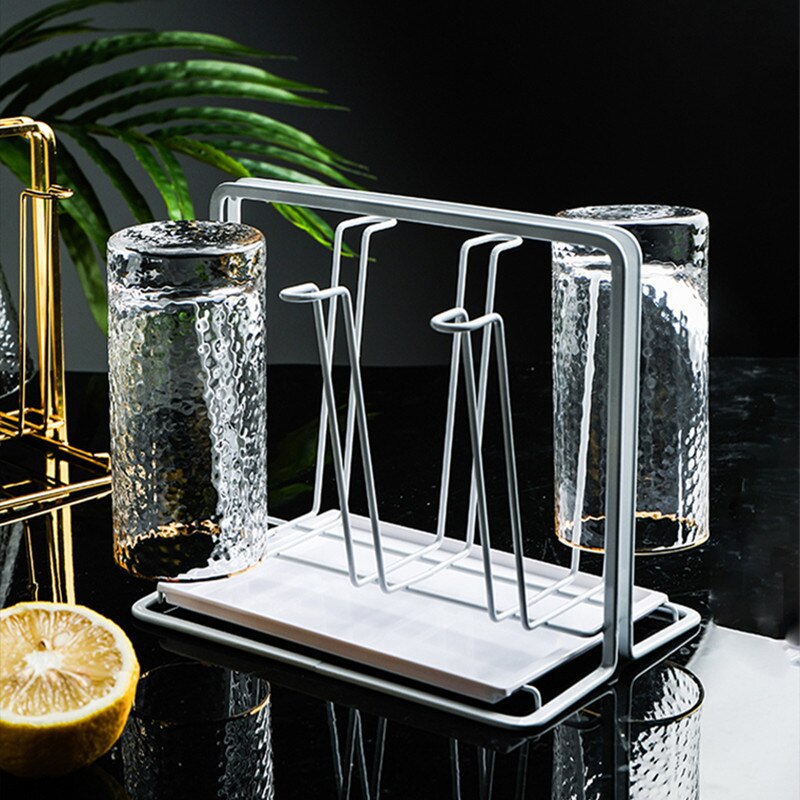 Vatten dränering kopphållare hushåll vatten kopp rack vardagsrum kök arrangör och förvaringsglas torkställ