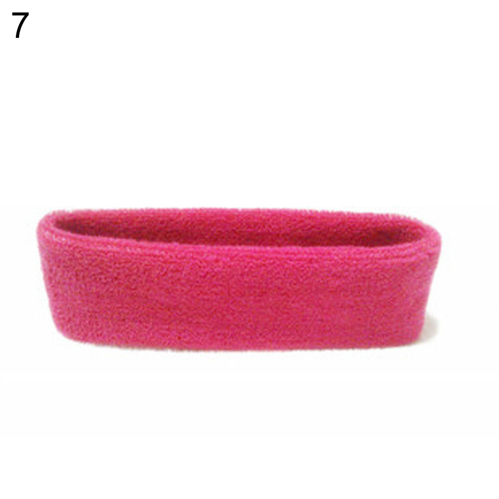 1pc Unisex Sports Yoga Sweatband Headband For Men Sweatband Women Yoga Hair Bands Gym Stretch Head Band Hair Band: Rose