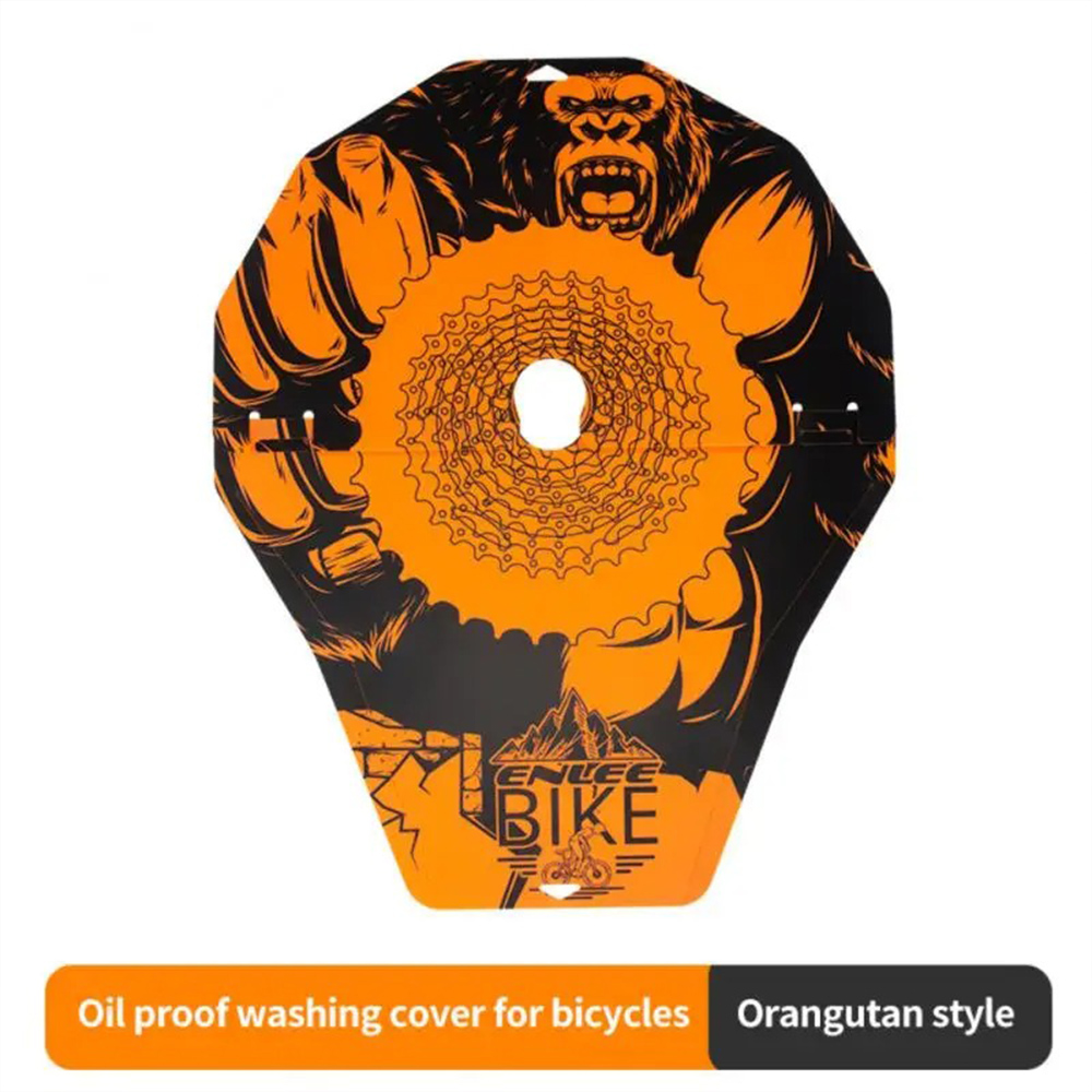 Fiets Wasschijfrem Rand Bescherming Cover Anti Vervuiling Reiniging Mtb Mountainbike Onderhoud Washoes Accessoires: Oranje