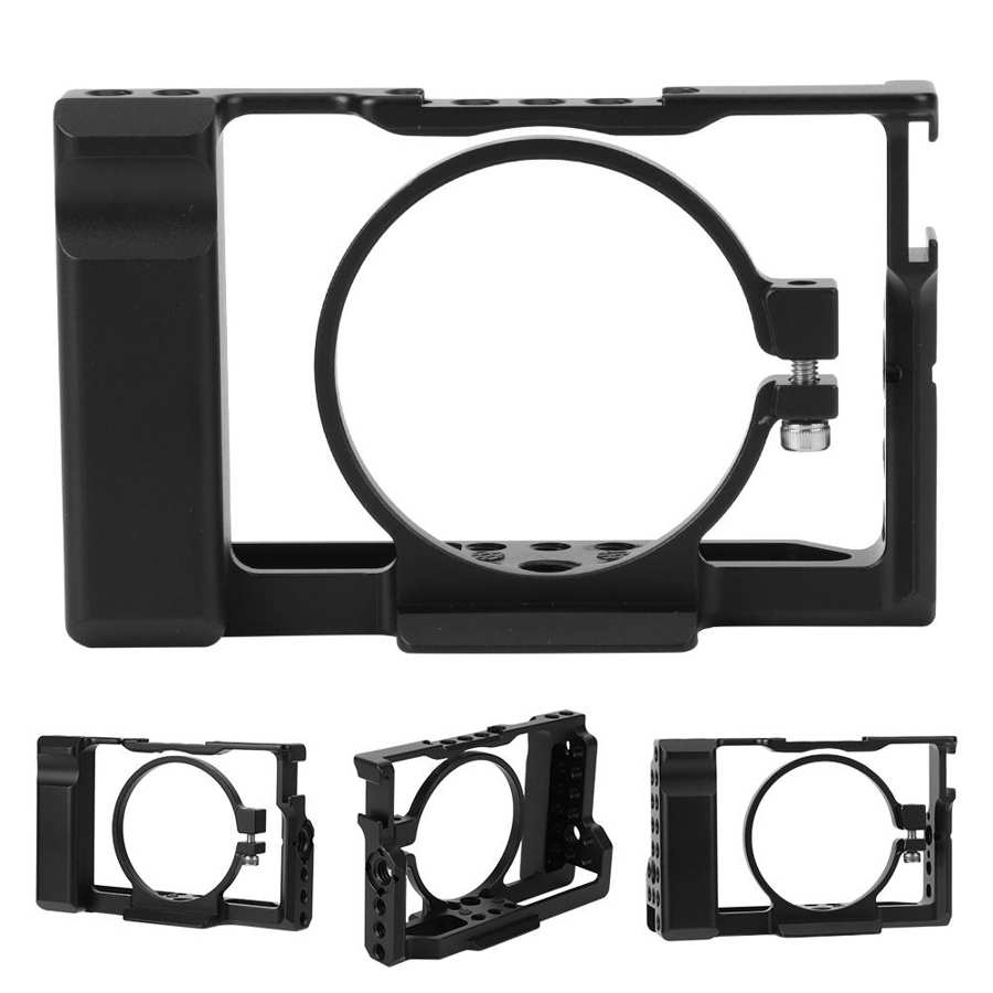 Fotografie Multihole Aluminium Camera Kooi Voor Sony RX100 M6/M7 Mirrorless Camera 'S