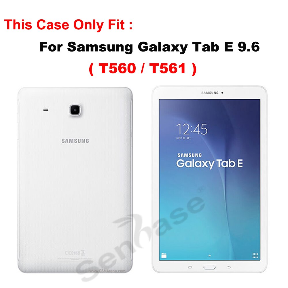 Voor Samsung Galaxy Tab E 9.6 inch T560 T561 Case Kinderen Veilig PC Silicon Hybrid Anti-fall Shockproof Stand tablet Cover