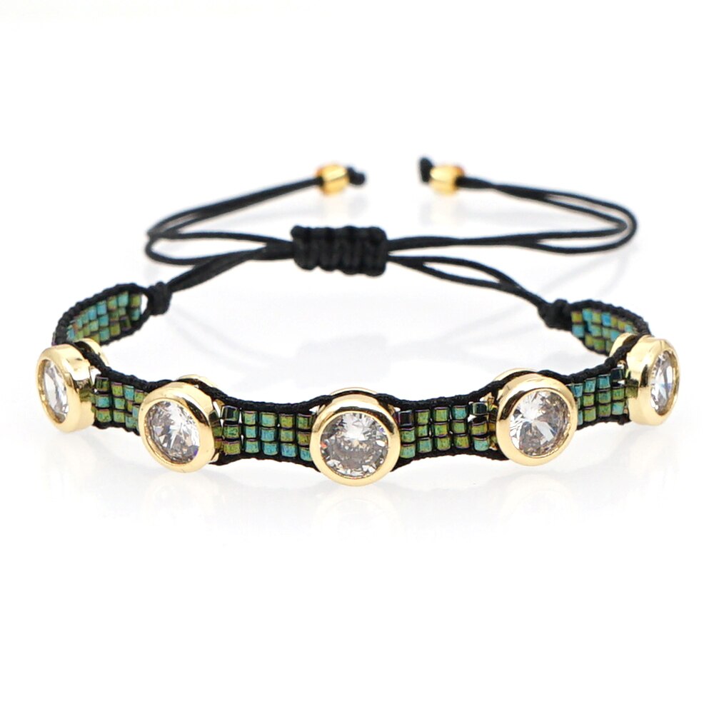 Go2boho Miyuki Armband Vrouwen Rhinestone Pulseras Bileklik Mode Accessoires Sieraden Fabriek Handgemaakte Weefgetouw Armbanden Sieraden