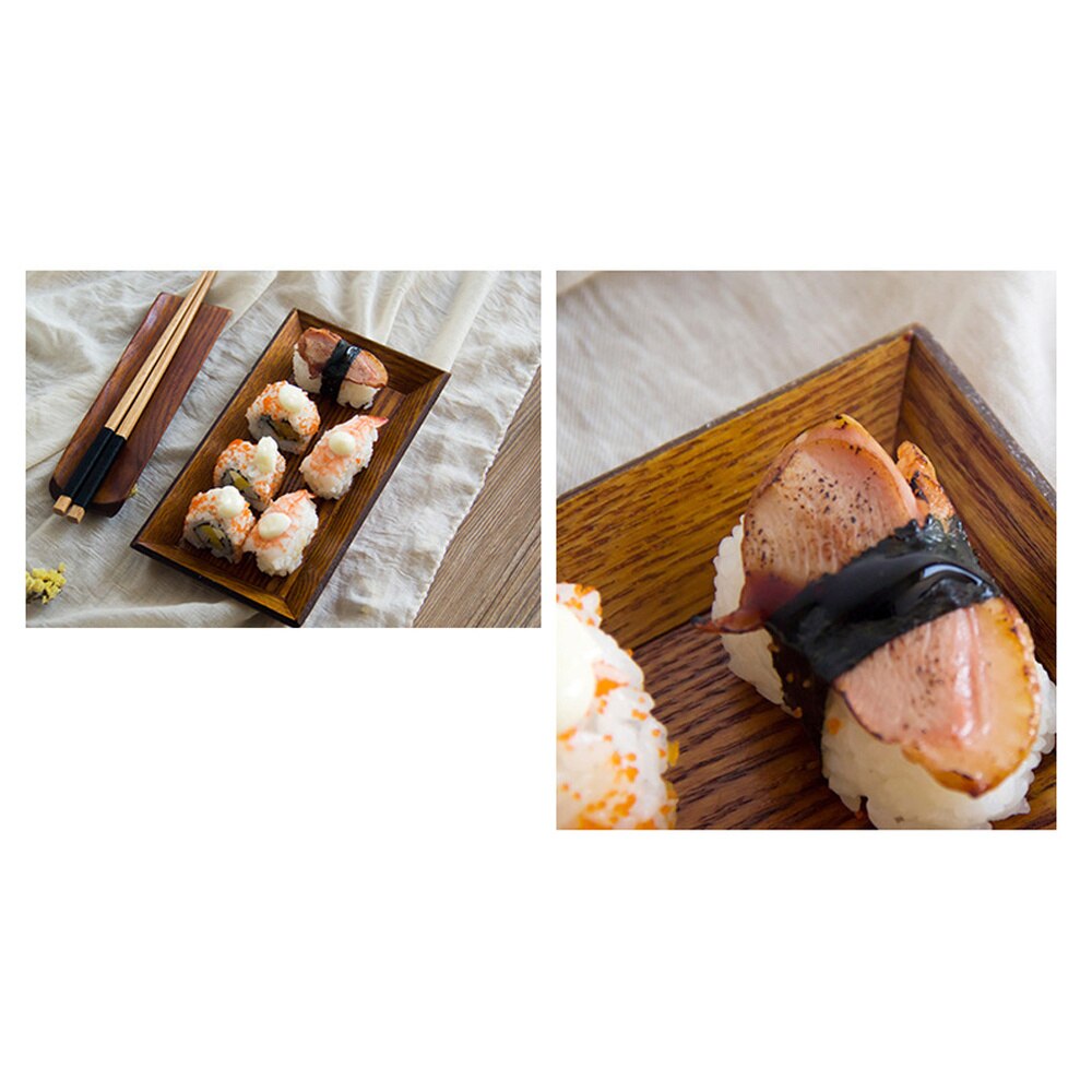 1 pc sushi-schalen, decoratieve houten snackhouder, gedroogd fruitschaal, schaal voor thuisgebruik in restaurants