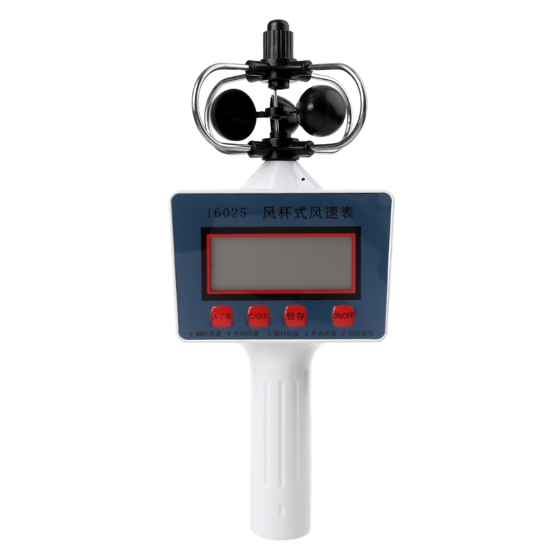 Anemómetro de velocidad del viento manual, medidor de velocidad del viento Digital para medir la velocidad del viento instantánea