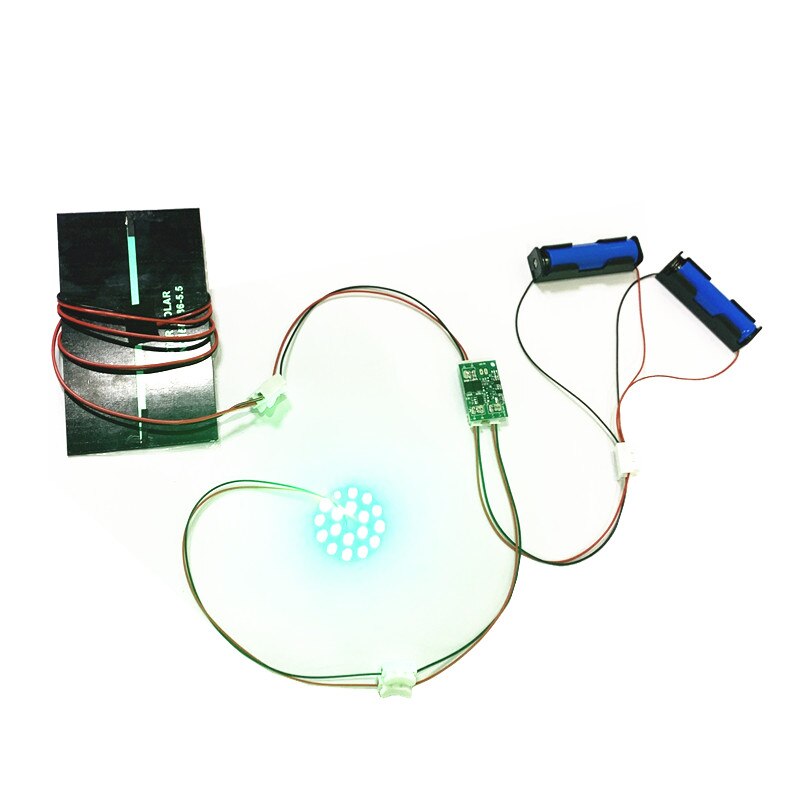 Diy Kit 5V 5.5V 250mA 1.25W 1.6W Zonnepaneel Met 0.6A Solar Lamp Light Controller 3.7V 5V 600ma Met 3.7V 5W Led