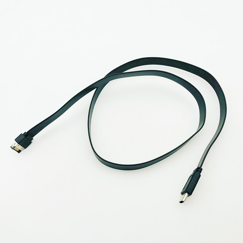 Conector hembra tipo E a usb-c, Cable de extensión de conversión tipo E a tipo C, cabezal de Panel frontal USB 3,1, 60cm/80cm