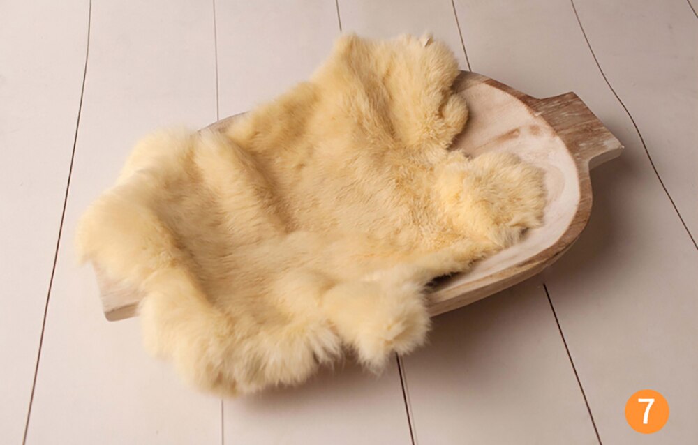 Birth Photo Shoot Background Blanket Rabbit Fur Baby Baby Girl Birth Photography Props Blanket Accessories: as picture 7