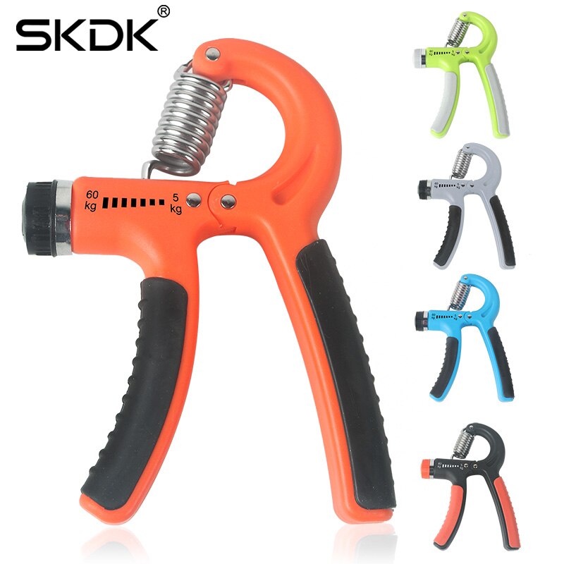 WorthWhile 5-60Kg Gym Fitness Hand Grip Men Adjustable Finger Heavy Exerciser Strength for Muscle Recovery Hand Gripper Trainer