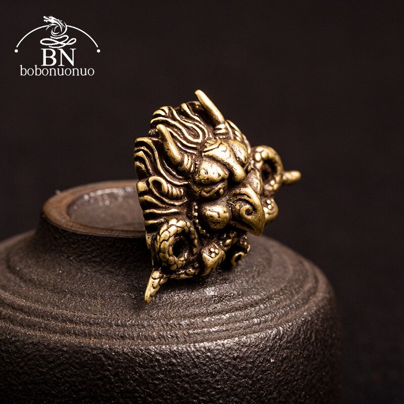 Décoration de vêtement en laiton pur, bouton de Rivets, en forme d&#39;oiseau, de Garuda, dieu mythologie indien, boucle à vis
