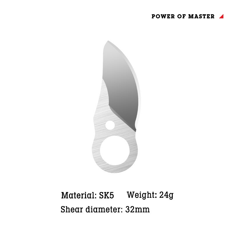 21V Cordless Pruner Electric Pruning Shear with 4000mAh Lithium-ion Battery Efficient Fruit Tree Bonsai Pruning Branches Cutter: 1pcs 32MM Knife