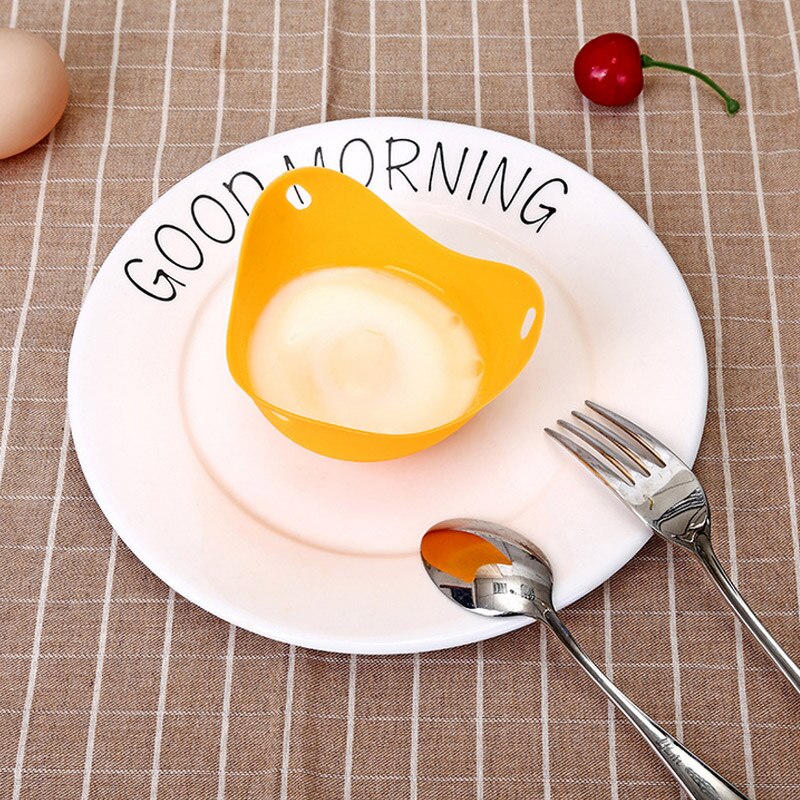 4 stk/sett silikon egg poacher posjering egg form bolleringer komfyr kjele kjøkken matlaging tilbehør pannekakemaker