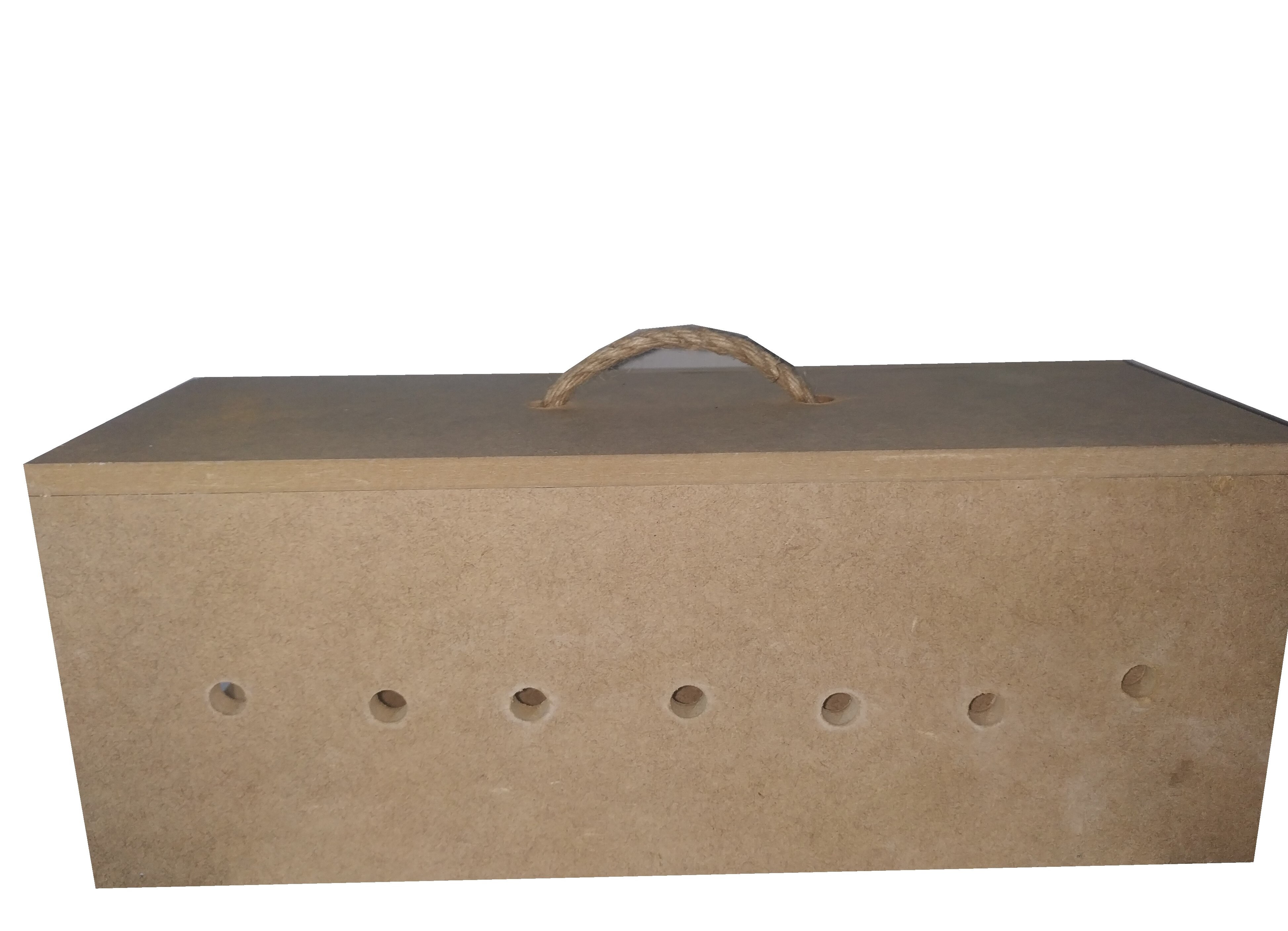 PCMOVILES Transportin para palomos de 2 departamentos fabricado en DM madera aves