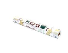 1 rulle kök klistermärke bord matta bokstav flamingo tryckta lådor skåp hylla liners bordstablett vattentät oljesäker skåp pad: Armégrön / 500 x 30cm