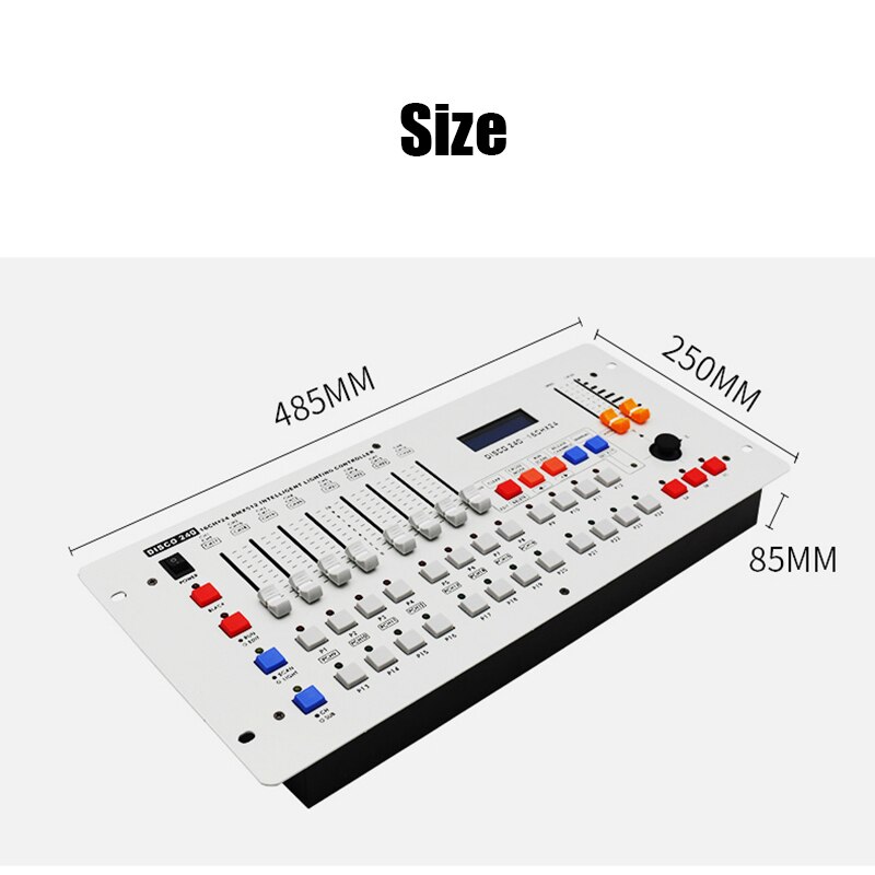 Lumière de scène avec contrôleur DMX 240, Console de Signal DMX pour XLR-3 Led Par tête mobile DJ