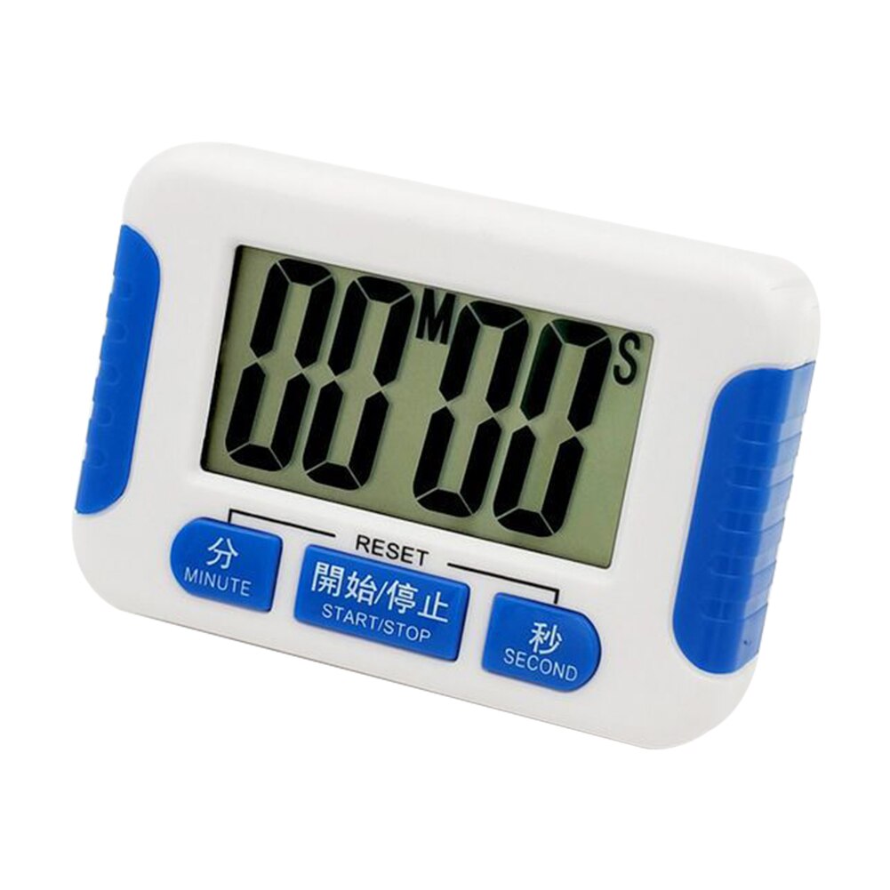 Draagbare Pocket Digitale Wekker Mini Led Klokken Timer Stopwatch Elektronische Tafel Klok Met Snooze Backlight: Blauw