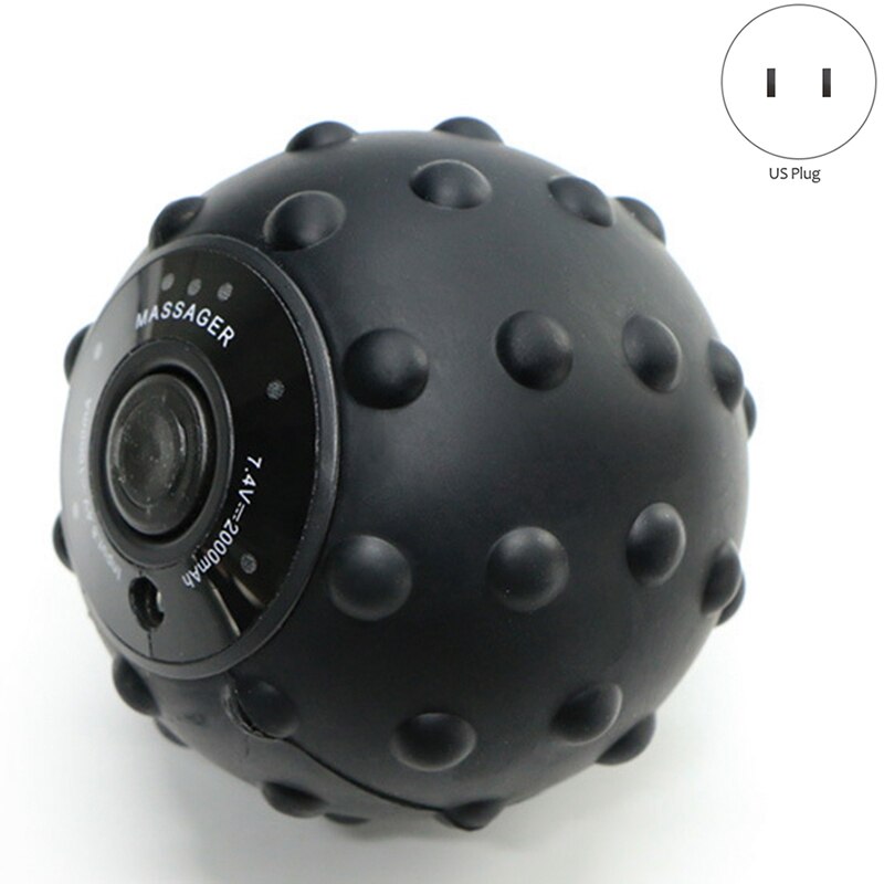 Elektrisk Massageboll 12W - Vibrerande Muskler och Plantar Fasciit - Yoga Träningsutrustning