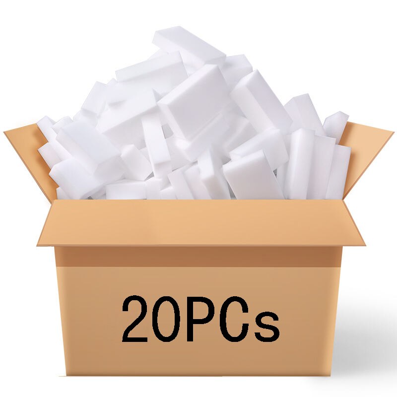 Magic sponge 100 pcs Melamine Sponge Eraser Sponge Cleaner Nanoparticles Cleaning Sponge For kitchen Bathroom Cleaning Tools: 20 Pcs