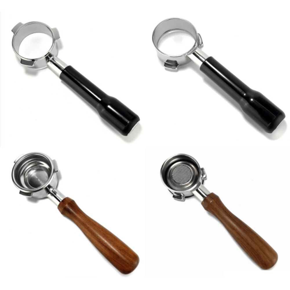 Træhåndtag filternet 54mm kaffe espressomaskine portafilter filterkurv til breville 870/875/808 mesh filter kaffegrej