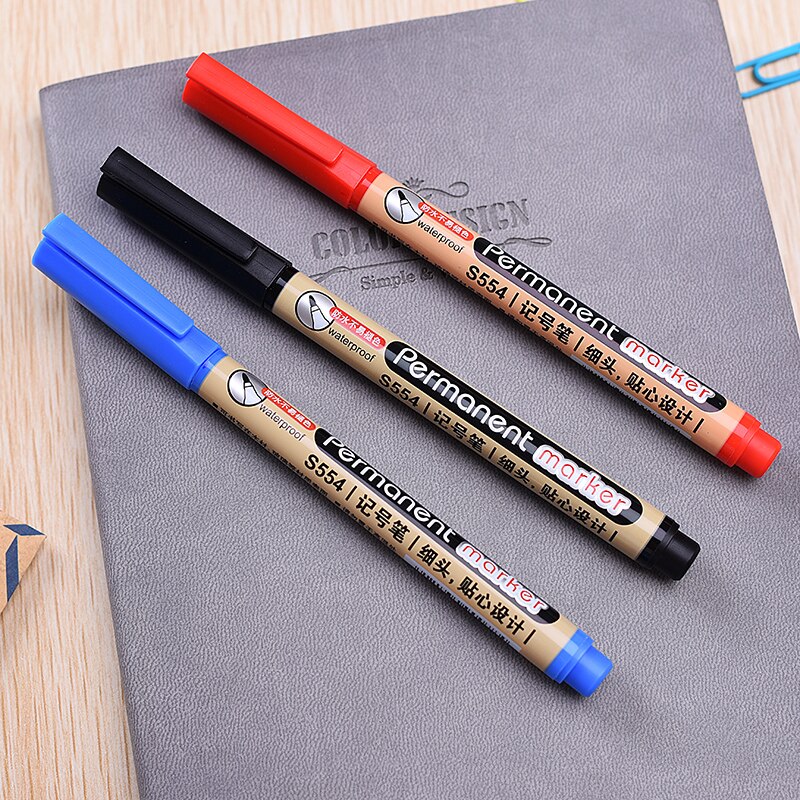 1pc Schnell Trocken Wasserdichte dauerhaft Öl Marker Stifte Für Reifen CD Stoff Zeichnung Unterschrift Gruß Karte Kalligraphie Graffiti Stift
