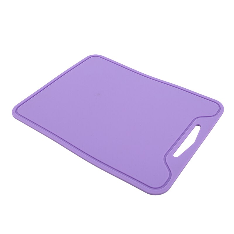 Planches à découper antidérapantes en Silicone, tapis 30x22cm blocs à découper pour fruits et légumes, outils de cuisine: purple