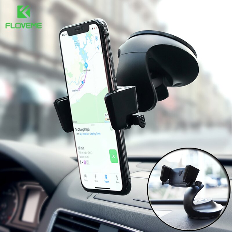 FLOVEME Auto Lock Auto Telefon Halter Für iphone Dashboard Windschutzscheibe Schreibtisch Halter Air Vent Halterung Telefon Stehen Unterstützung Auto Halter