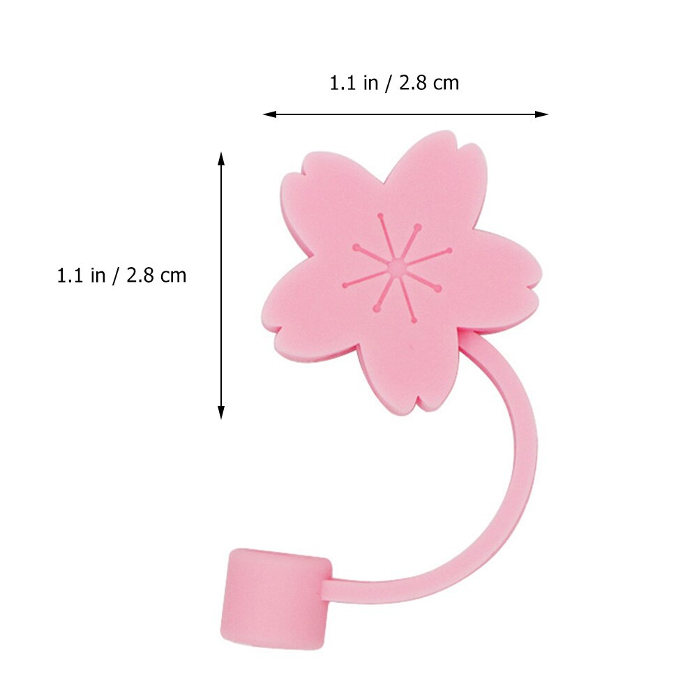 4Pcs Cherry Cloud Strawberry Silicone Straw Plug Reusable Drinking Dust Cap Glass Cup Accessories Plugs Tips Cover A50