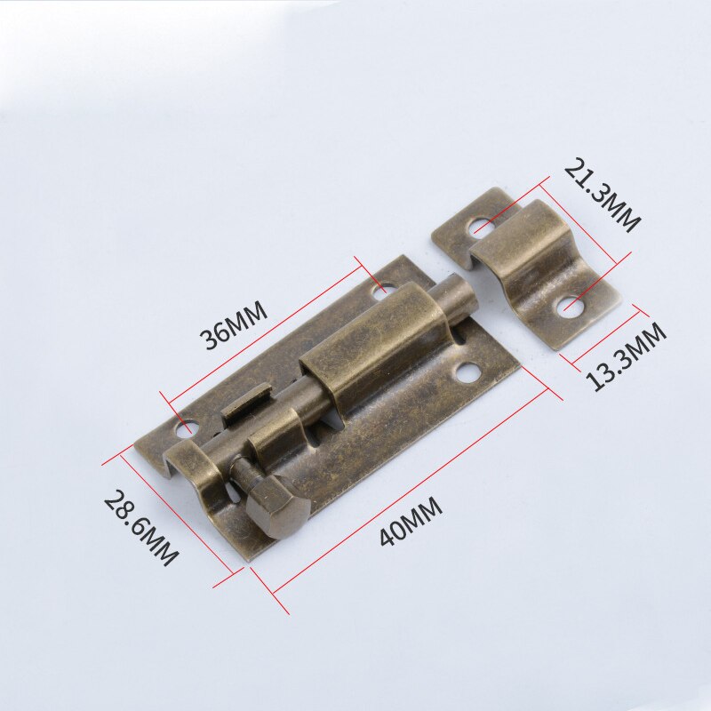 1.5/2/3/4 zoll Lange Edelstahl Tür Schrauben Latch Gate Sicherheits Schloss Tür Hardware 5 Farben Solide schiebe Bolzen Latch Hardware: 2inch--Bronze