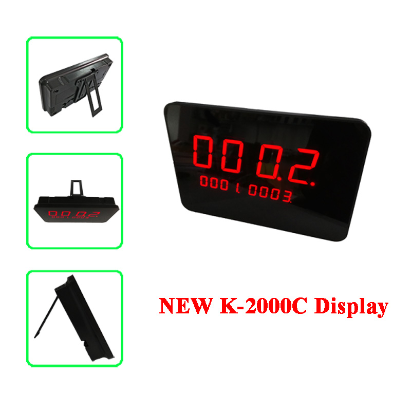 Electronic number display system wireless receiver calling device 7 segment screen 4-digit for restaurant K-2000C