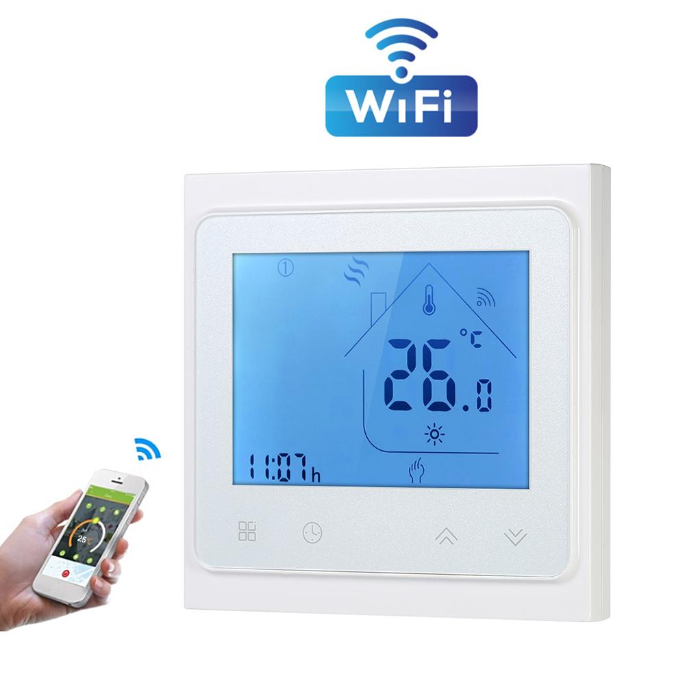 Teekar 95-240V WiFi Smart Thermostat Temperature Controller For Water Electric Heating Gas Boiler Works With Alexa Google Home
