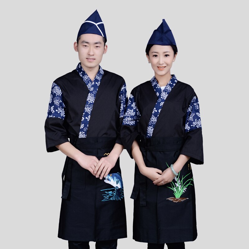 Japan Stil Koch einheitliche Japanischen Koch Service Kimono arbeits tragen Restaurant arbeit kleidung Werkzeug Uniform Japan Koch Jacken